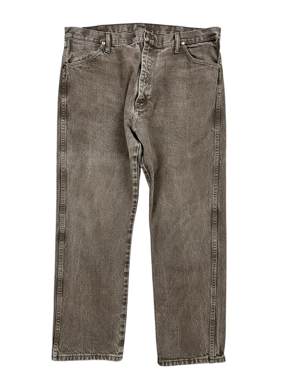 Wrangler Cowboy Cut Original Straight Fit Jeans Chocolate Brown — Size 38x30